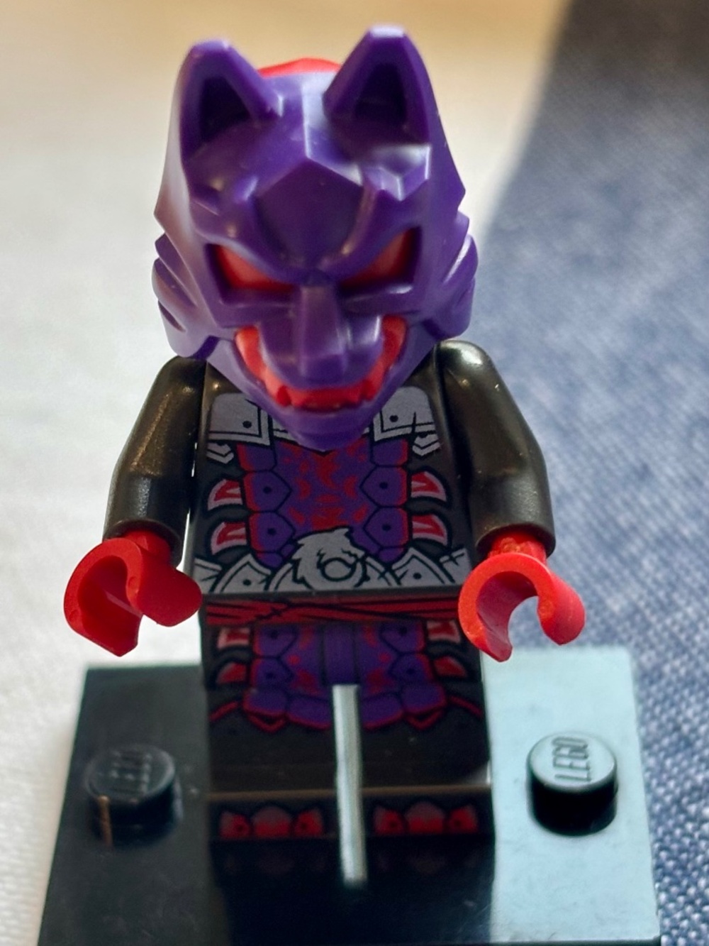 LEGO NINJAGO "Wolf Mask Warrior" njo895 With stand, LIKE NEW condition!